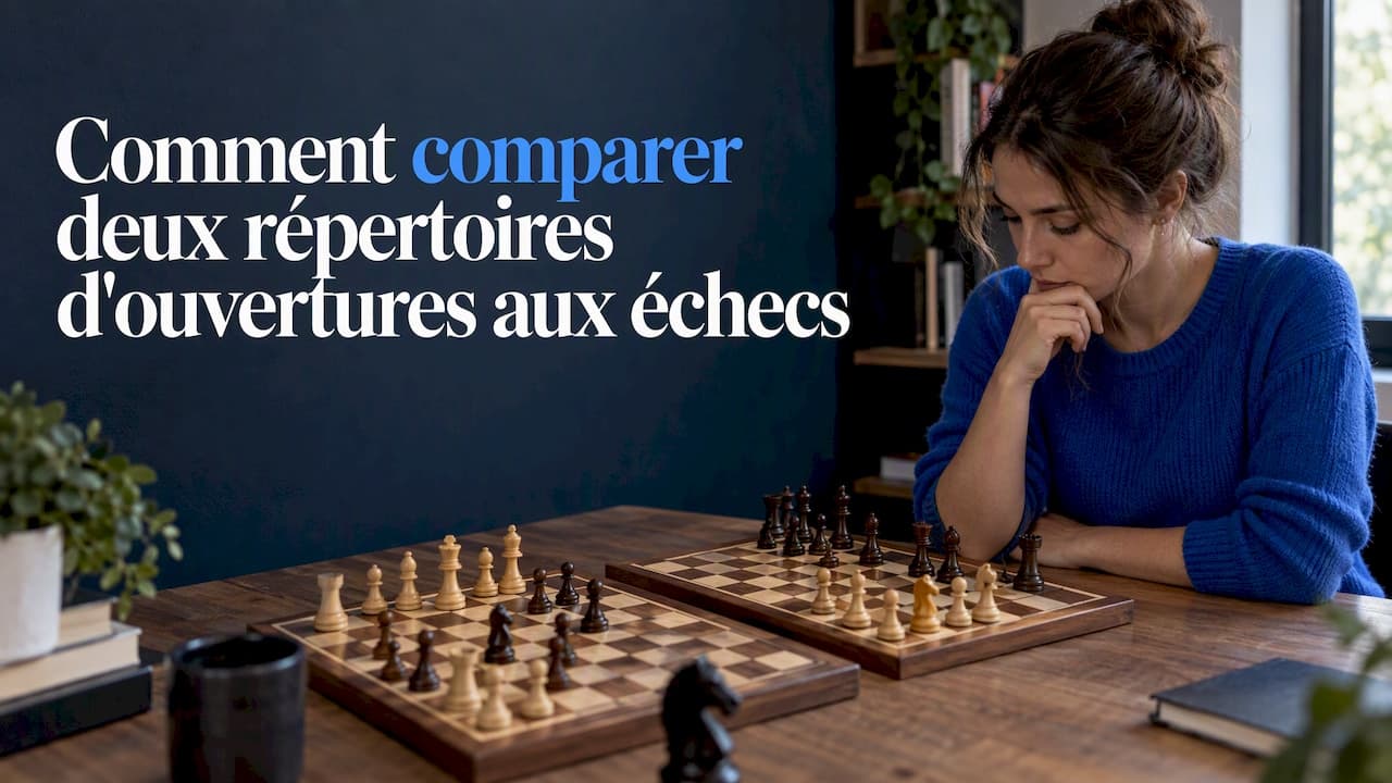 Comment comparer deux répertoires d'ouvertures aux échecs