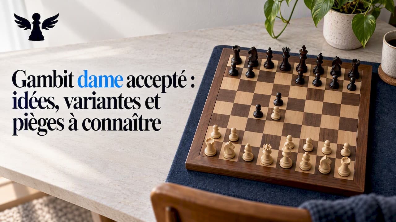 Gambit dame accepté : idées, variantes et pièges à connaître